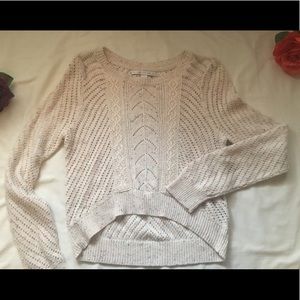 Cropped confetti sweater